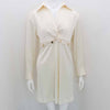 Sandro Satin Collar Mini Dress 03216-16 145878184 [P]