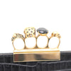 Alexander McQueen Crocodile Pattern Gold Handle Clutch Bag 54206533 158538269 [P]