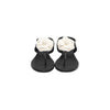 CHANEL Damen Sandalen aus Lammleder mit Kamellienriemen G37117 160695269 [P]