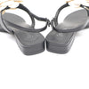 CHANEL Damen Sandalen aus Lammleder mit Kamellienriemen G37117 160695269 [P]