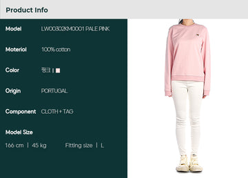 Maison Kitsune (LW00302KM0001 PALE PINK) Women's Sweatshirt 85143351