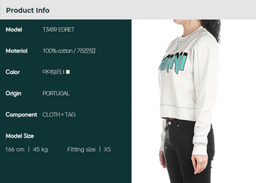 GANNI (T3459 EGRET) Damen Sweatshirt 85143294