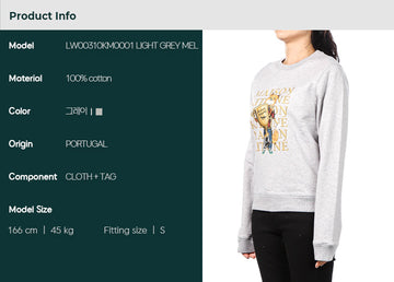 Maison Kitsune Light Grey Mel Women's Fox Champion Sweatshirt LW00310KM0001 85143371