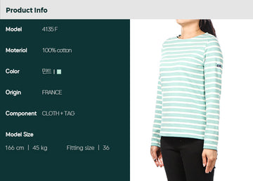 Saint James Meradam Long Sleeve T-Shirt for Women 4135 F 85143557