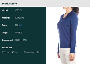 Saint James Brehat Long Sleeve Knit Sweater (4875 EK) 85143413