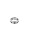 BULGARI 18K ビゼロワン 3バンドリング リング ホワイトゴールド 323535 158667669 [P]