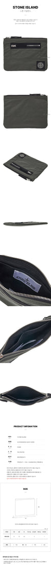 STONE ISLAND ロゴパッチジッパーポーチ メンズ FW25 V0059 S0251 K2S159500004 142084168 [P]