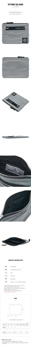 STONE ISLAND K2S159500004 S0251 V0061 FW25 Männer Logo Patch Reißverschluss Tasche 142311745 [P]