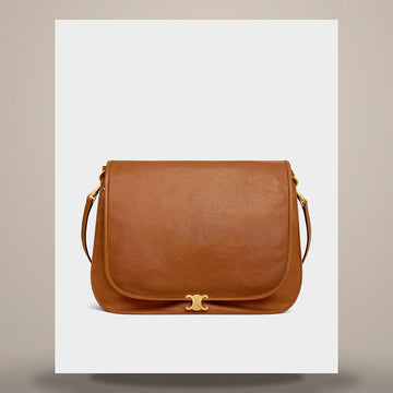 Celine Soft Triomphe Versace - Supple Shiny Lambskin Soft Tan 123632T88.GFY5 158505645 [P]