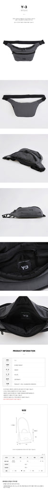 Y-3 GRANIT FW25 Männer Nylon Gürteltasche 147406490 [P]