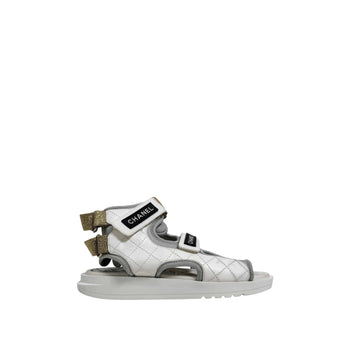 CHANEL Damen Gladiator Velcro Riemen High-Top Sandalen 36 158520206 [P]