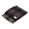 JOHNSTONS OF ELGIN エルギンのジョンストンズ タータン カシミア スカーフ ブラック スチュワート 98656840 [P]