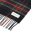 JOHNSTONS OF ELGIN エルギンのジョンストンズ タータン カシミア スカーフ ブラック スチュワート 98656840 [P]