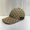 GUCCI Jagd-Doppel-Web-Kappe M 200035 147730200 [P]