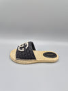 Gucci Interlocking G Espadrille Rafia Sandals 780589 158495078 [P]