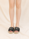 Gucci Interlocking G Espadrille Rafia Sandals 780589 158495078 [P]