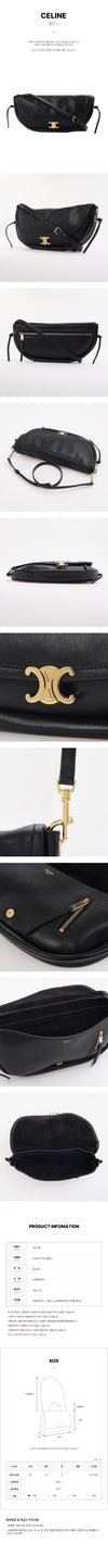 CELINE 38NO SS26 レディース リトル ハーフムーン ショルダーバッグ 157581558 [P]