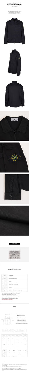 STONE ISLAND コンシールジッパーオーバーシャツ 159472470 [P]