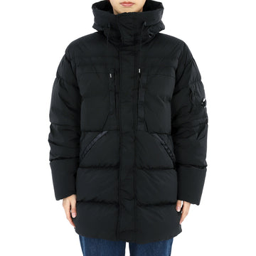 CP Company Men's Lens Wappen NaikuraR Long Padding Jacket (Black) 17CMOW173A 005864G 999 114601589
