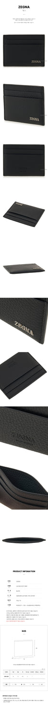 ZEGNA LHCVM E1817Z NER SS25 Herren Logo Kartenetui 132698422 [P]