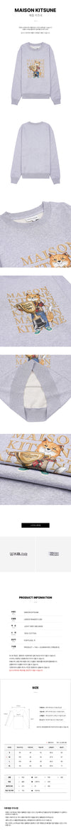 MAISON KITSUNE Fox Champion Pullover für Herren KM0001 77368352 [P]