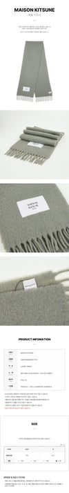 Maison Kitsune Alpaca Scarf 148395215 [P]