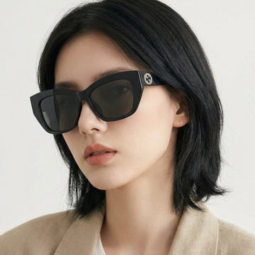 GUCCI サングラス GG1844SA 001 インターロッキング G 四角 フレーム バタフライ アジアンフィット ファッション 145965743