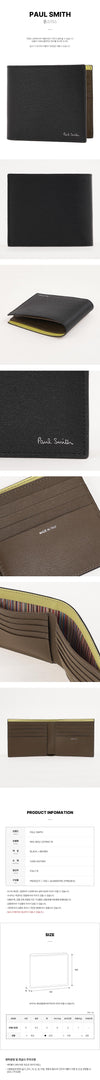 PAUL SMITH M1A 4832 USTRGS 79 SS26 Herren Logo Billfold Geldbörse 155942053 [P]