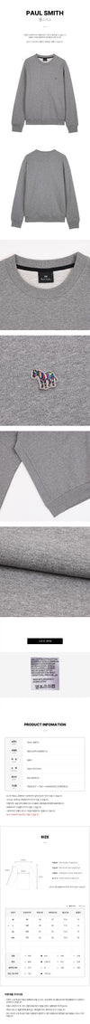 PAUL SMITH Männer Sweatshirt mit Zebra-Logo 155998012 [P]