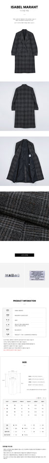 Isabel Marant MA0285FA C3D02E 02GY FW25 Women's Lexana Coat 147406564 [P]