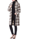 Isabel Marant Check Volume Wool Long Coat 150657987 [P]
