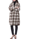 Isabel Marant Check Volume Wool Long Coat 150657987 [P]