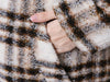 Isabel Marant Check Volume Wool Long Coat 150657987 [P]