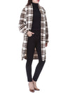 Isabel Marant Check Volume Wool Long Coat 150657987 [P]