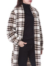 Isabel Marant Check Volume Wool Long Coat 150657987 [P]