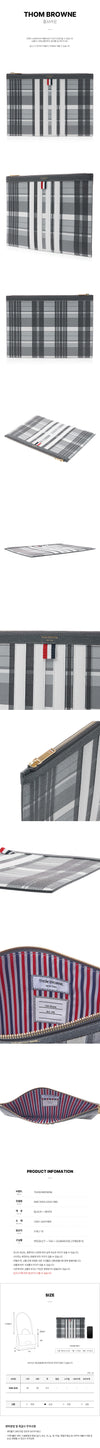 THOM BROWNE Männer Pebble Grain Madras Clutch L0041 980 155A 76416786 [P]
