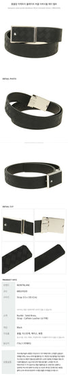 MONTBLANC Maketerie Platte Schnalle Wende-Leder Gürtel 162376119 [P]