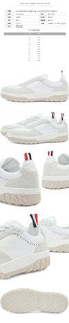 THOM BROWNE Letterman Trainer Cable Knit Sohle Sneakers 24SS MFD277A 05584 107 99164073 [P]