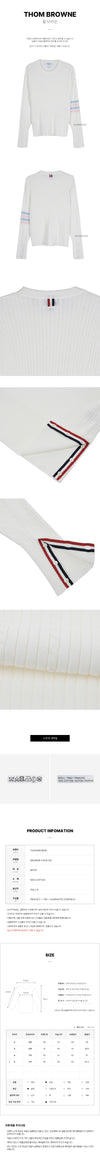 THOM BROWNE MKA460B Y3014 100 Herren 4-Bars Streifen Strick 78406311 [P]