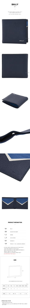 Bally Flag Logo Stamp Bi-Fold Wallet 144670645 [P]