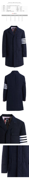 THOM BROWNE 24FW 斜めバンドパディングコート ネイビー MOD066X 07259 415 151784289 [P]