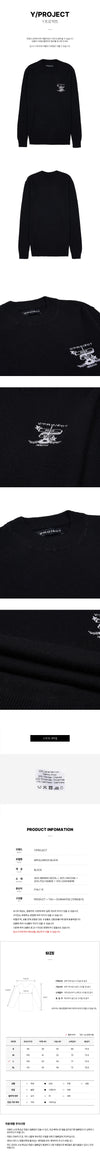Y Project Men's Logo Wool Sweater MPULL88S25 BLACK 73983049 [P]
