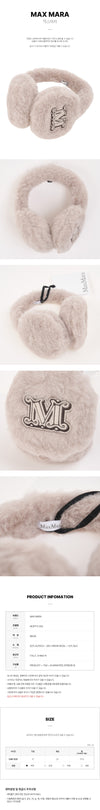 MAXMARA MUFFY1 002 FW25 レディース ムーフィ テディ イヤーマフ 150776038 [P]
