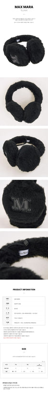 MaxMara MUFFY1 008 FW25 Women's Muffy Teddy Ear Muffs 150776039 [P]