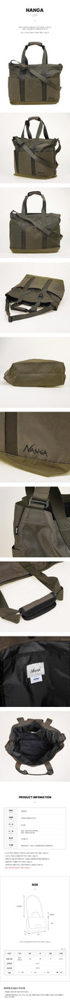 NANGA 3M307Z OLV FW26 エコバッグ トートバッグ 162578791 [P]