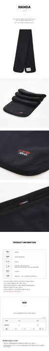 NANGA 3E078A BLK FW26 Air Warm Fleece Schal 162666555 [P]