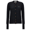 VIVIENNE WESTWOOD 24SS ORB Logo Stickerei Cardiigan Schwarz 1803002P Y001B N402 153209035 [P]