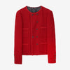 CHANEL Tweed Wool Jacket Red 38 P77692 162889368 [P]