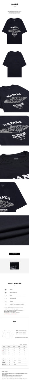 NANGA Men's Dry Mix T-Shirt Black 76656030 [P]