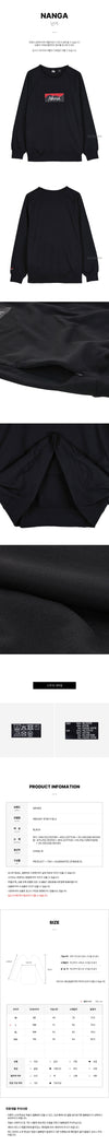 NANGA エコボックスロゴクルーネックセーター P.BLK FW25 146883693 [P]